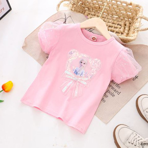 Áo thun cotton cao cấp tay voan phồng đính nơ  công chúa elsa dễ thương cho bé gái. size 110-140, bé  15-27kg, chất thun cotton 4 chiều mịn mát, form vừa thoải mái, tay phồng phối voan điệu dà, đính nơ công chúa elsa sang xịn mịn, hàng hiệu Rich Lai Quảng châu loại 1 cao cấp, 100% như hình </Br>
bảng size tham khảo </Br>
110: 13-16kg </Br>
120: 16-19kg </Br>
130: 20-23kg </Br>
140: 24-28kg </Br>



