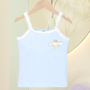 Áo thun cotton 2 dây phối ren họa tiết Cinamoroll cho bé gái kết hợp quần váy đi chơi. size 110-150 cho bé 2-7 tuổi, 14-30kg </br>
Chất liệu thun cotton co dãn 4 chiều, ,mềm mại, mát mẻ cho mùa hè, in họa tiết melody kuromi mà các bé yêu thích</br>
From áo 2 dây xinh xắn và mát mẻ phối viền ren nhẹ nhàng , đi học di chơi , kết hợp quần hay váy dểu xinh xắn đáng yêu</br>
hàng QC cao cấp 100% như hình </br>
Bảng size tham khảo </br>
110: 13-16kg </Br>
120: 16-19kg </br>
130: 19-22kg </br>
140: 23-26g </br>
150: 27-31kg
