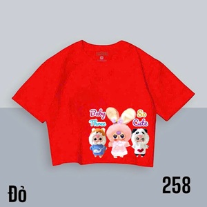 Áo thun cotton form croptop in baby tree so cute cho bé gái. size 6-14 cho bé 15-50kg </Br>
Chất liệu cotton cao cấp, hàng loại 1 mềm mịn, co dãn tốt, hình in kỹ thuật số không bong tróc hình baby tree so cute cho bé gái, bao giặt máy </Br>
áo form croptop dễ mặc, kết hợp quần hay chân váy dều dẹp, màu đỏ nổi bật sang xịn </Br>
bảng size tham khảo </br>
6: 15-18kg </br>
8: 19-22kg </br>
10: 23-28kg </Br>
12: 29-33kg </Br>
14: 38-48kg </Br>
gia 120-130k