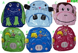 Ba lô hình thú dễ thương cho bé. còn mẫu C, D, F bé 2-5t, chất liệu simili bóng, Việt nam