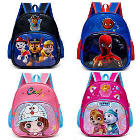 Ba lô cặp đi học hoạt hình spiderman paw patrol doreamon bé mẫu giáo. chất liệu vải dù  không thấm nước in người nhện spiderman, bé gái doreamon, paw patrol biệt đội chó cứu hộ, sky...mà các bé yêu thích,</BR>
, Kích thước 31*27*14cm thích hợp cho bé mẫu giáo 2-5 tuổi, </Br>
 Hình in mà các bé yêu thích. Thiết kế 2 ngăn rộng rãi, tiện lợi cho bé. Hàng nhâp Quảng Châu hình chụp thật 100%
