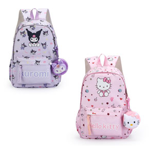 Balo đi học đi chơi họa tiết kuromi kitty kèm móc khóa cỡ lớn cho bé gái. Comback school !  Bé trở lại trường trong niềm vui phấn khởi với bộ đồng phục mới, quần áo giày dép mới và 1 người bạn đồng hành không thể thiếu " chiếc balo mới" </Br>
Chiếc balo này đồng thời có thể làm bạn đồng hành trong những chuyến du lịch chuyến trecking của bé với kích thươc lớn </Br>
***chất liệu vải dù  không thấm nước, phối simili in hoạt hình kuromi, kitty...mà các bé yêu thích,</BR>
 **Kích thước 40*30*16cm thích hợp cho  các bạn cấp 1 cấp 2, sách A4 thoải mái, 5-7 bộ quần áo  </Br>
*** Hình in mà các bé yêu thích. Thiết kế 1 ngăn ngoài và 2 ngăn trong rộng rãi, tiện lợi cho bé. tạng kèm móc khóa,  Hàng nhâp Quảng Châu mẫu mã chắc chắn y hình </br>
*** có 2 màu hồng tím kuromi và hồng kitty
