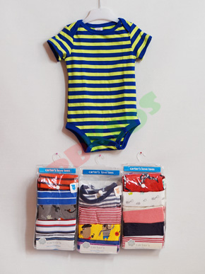 Set 5 body Carter bé sơ sinh. size 3,6,9 tháng, bé 5-13kg, thun cotton mềm mịn, Carter Thái Lan 