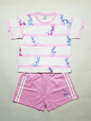 Bộ thun cotton mềm mát in họa tiết thỏ tai dài stella thương cho bé gái. size 8-12 tuong ứng bé gái 23-35kg </Br>
chất liệu vải thun cotton 4 chiều cao cấp, mềm mại, co dãn tốt, thấm mồ hôi </Br>
Áo form vừa, quần đùi có 2 túi, hình in  toàn thân họa tiết mèo  dễ thương cho bé gái </Br>
Năng động thể thao đi chơi cho bé gái </Br>
bảng size  tham khảo </Br>
8: 23-26kg </Br>
9: 27-30kg </Br>
10: 29-32kg </Br>
11: 32-35kg </Br>
12: 34-37kg
