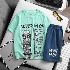 Bộ thun cotton mềm mát nhiều họa tiết thể thao cá mập khủng long cho bé trai . size 4-16( XS-XXL)  tương ứng 20-54kg, </Br>
chất liệu cotton 4 chiều, hàng chính phẩm mềm mướt tay, quần vải cotton xuất mát, hình in nhiều họa tiết tàu bay, cá mập, chó paw, xe hơi, bóng rỗ, thể thao... cho bé trai </Br>
E có 5 màu thoải mái cho bé trai mặc nhà, đi học đi chơi đều dẹp </Br>
Lô chính phẩm premium pingpong siêu đẹp </Br>
bảng size tham khảo ( áo rộng quần vừa) </Br>
XS(4) 22-25kg </Br>
S( 5-6): 26-30kg </Br>
M (7-8) 31-35kg </Br>
L (10-12): 35-40kg </Br>
XL( 14)  42-48kg </Br>
2XL: 47-54kg
gia 110-120
