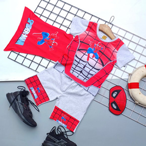 Bộ thun cotton người nhện spiderman kèm mặt nạ và khăn choàng bay bay cho bé trai. size 3-10 tương ứng bé 13-30kg </Br>
Chất vải thun cotton 4 chiều phối thun lạnh Hàn Quốc, mềm mát, thấm hút mồ hôi, co dãn , thoải mái cho bé khi mặc </Br>
* bộ gồm 1 áo, 1 quần 1 khăn choàng và 1 mặt nạ spiderman cho bé ( không có nón giày) </Br>
bảng size tham khảo </Br>
3: 11-14kg </Br>
4: 13-15kg </Br>
5: 15-17kg </Br>
6: 17-19kg </Br>
7: 19-22kg </Br>
8: 22-25kg </Br>
9: 25-28kg </Br>
10: 27-31kg
