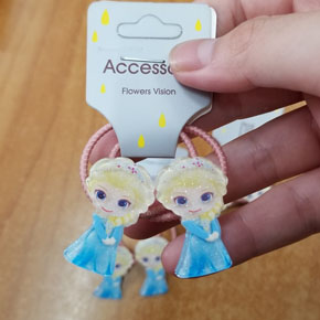 cặp buộc tóc elsa, công chúa tóc mây, tiên cá  cho bé gái nhỏ. freesize bé 1-6t, hình công chúa elsa,  tiên cá gái nhỏ