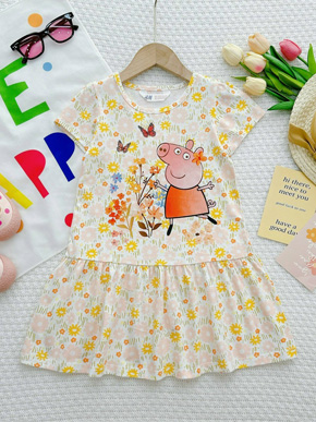 Đầm thun cotton mềm mát in heo peppa dễ thương cho bé gái. size 2-12t, bé 12-34kg </Br>
* vải thun cotton 100 % tự nhiên mềm mát, co dãn, hàng lên từ chất liệu hàng xuất </Br>
* hình in 3d hoạt hình pony, elsa, công chúa, unicorn heo peppa ... mà các bé yêu thích </Br>
bảng size tham khảo :</BR>
2-4: 12-15kg </Br>
4-6: 15-19kg </BR>
6-8: 19-22kg </Br>
8-10: 23-26kg</Br>
10-12: 26-30kg </Br>
12-14: 30-35kg
