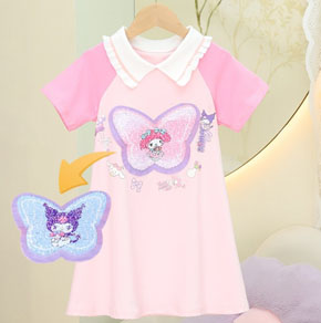 Đầm thun cotton cổ bẻ kim sa vuốt kuromi đổi thành thỏ melody cho bé gái . size 110-150 cho bé 15-30kg </br>
Chất liệu thun cotton 4 chiều mềm mát, co dãn 4 chiều, hàng chính phẩm </br>
From đầm suông chữ A dễ mặc, cổ bo bẻ mềm mại, tay ráp lăng , màu hồng ngọt ngào , thân đầm đính kim sa vuốt đổi màu Kuromi thành thỏ melody hotrend cho bé gái <br>
Bảng size tham khảo </br>
110: 15-18kg </br>
120: 18-21kg </br>
130: 20-24kg </br>
140: 23-27kg </br>
150: 27-30kg