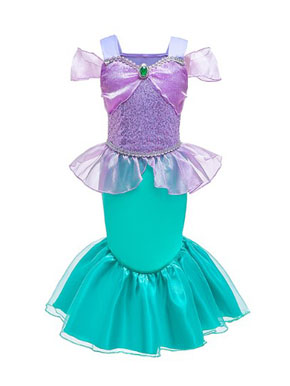 Đầm thun kim sa form dài hóa trang nàng tiên cá ariel cho bé gái. size 100-130, bé gái 13-26kg </br>
Chất liệu thun co dãn phối kim sa ngực, form dài đuôi cá xòe cho bé hóa thân thành nàng tiên cá ariel mà bé yêu thích trong lễ hội, hóa trang,, biểu diễn thơi trang </br>
Bảng size tham khảo </br>
100: 12-15kg </br>
110: 14-17kg </br>
120: 17-20kg </br>
130: 21-25kg