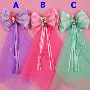 Kẹp nơ lớn công chúa bé gái. 2 màu A và B