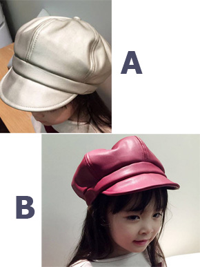 Nón kết da bóng phong cách xitin cho bé gái. chất liệu simili bóng cao cấp, freesize bé 4-9 tuổi