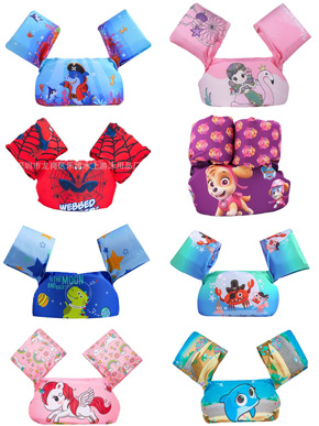 Phao tập bơi liền thân cho bé - phao tay đỡ ngực cho bé. Phao Bơi Liền Thân Đáng Yêu Cho Bé 2-6 tuổi </Br>
Mùa hè nóng nực đến gần cũng là lúc các hoạt động vui chơi dưới nước trở nên sôi động và hấp dẫn hơn, nhất là đối với bé.</Br>
 Phao Bơi Liền Thân sẽ là một gợi ý lý tưởng sẵn sàng cho các hoạt động vui chơi của bé yêu ở bể bơi trong nhà, bể bơi công cộng hay các khu công viên nước,…</BR> 
Với thiết kế thông minh của Phao Bơi Liền Thân này, bé yêu sẽ được hỗ trợ một tư thế chắc chắn, </BR>thoải mái khi chơi dưới nước . Đồng thời cũng giúp ba mẹ an tâm hơn so với sử dụng phao tròn truyền thống </BR>

*Mô tả chi tiết:</BR>
*	Phù hợp với bé từ 2-7 tuổi </Br>. 12-26kg
*	Khối lượng: 0.17 kg. </Br>
*	Kích thước: 28 x 16 x 16 cm </Br>
*	Màu sắc: Nhiều Màu. SHOP  pony. peppa, elsa. cá , paw... – phù hợp với bé trai hoặc bé gái </Br>

	Phao Bơi Liền Thân được làm từ lõi mút xốp bọt biển, không bị đâm thủng như các loại phao hơi
	Chất liệu siêu nhẹ đạt tiểu chuẩn EU- Thiết kế hình ảnh màu sắc vui nhộn tạo cảm giác thích thú cho bé
	Móc khóa sau lưng, dễ dàng điều chỉnh kích thước phao (nới/ thắt) cho phù hợp, đóng mở nhanh chóng.
	Thiết kế theo phong cách châu Âu, có 2 tay và phần thân nâng người bé. Thả bé vào bể tha hồ vùng vẫy và tự đổi được nhiều tư thế không vướng vúi như phao tròn truyền thống
