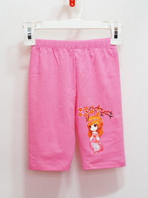 Quần legging lửng bé gái in công chúa trong vườn hoa. size 1-10t, bé 8-25kg, thun cotton 100% , co dãn 4 chiều, hình in công chúa xinh xắn cho bé gái, Việt Nam
