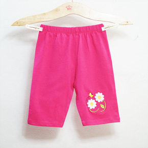Quần legging lửng bé gái thêu hoa. size 1-10t, bé 8-25kg, thun cotton 100%, 4 chiều co dãn tốt, form ôm vừa vặn, thoải mái, hình thêu hoa dễ thương cho bé gái, Việt Nam