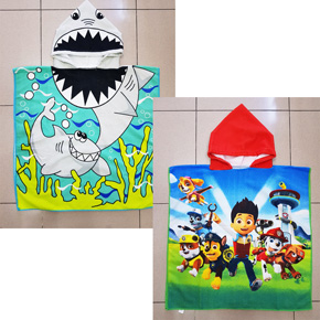 Áo choàng tắm hoạt hình paw patrom cá mập cho bé đi biển đi bơi. kích co 60*120cm freesize bé 1-6t, cao 1,2m tro xuống, chất liệu khăn lông mềm, hình in hoạt hình paw patrol biệt đội cứu hộ và cá mập đại dương cho bé trai </Br>
đặc biệt mẫu cá mâp có size lớn bé 6 tuổi trở lên dến 10 tuổi, kích cỡ 70*140cm. giá 185,000