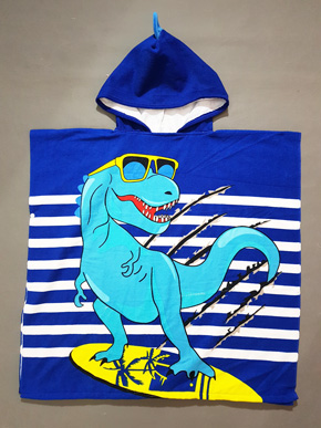 Áo choàng tắm khủng long đeo kính size lớn cho bé đi biển đi bơi. size lớn 73*73cm be cao 1,2-1,45m, 6-10 tuổi, chất liêu khăn lông dày dặn, hình in sắc nét, họa tiết khủng long đeo kính siêu dễ thương,cho bé đi biển đi bơi
