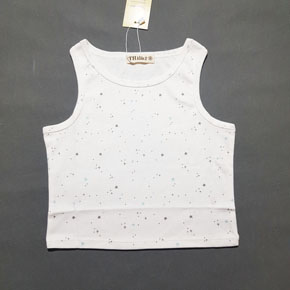 Áo thun cotton sát nách form croptop mát mẻ cho bé gái mùa hè. size 1-14 tương ưng bé 8-40kg </Br>
Chất liệu thun cotton mềm mát, co dãn, thấm hút mồ hôi </Br>
Kiếu áo croptop, bé mặc kết hợp váy thun, quần short, legging đều duoc </Br>
bảng size tham khảo, bé nào có chiều cao hoac không thích ngắn có thể trừ hao 1-2 size </Br>
1: 7-9kg </Br>
2: 9-11kg </Br>
3: 11-13kg</Br>
4: 14-16kg</Br>
5: 15-17kg </Br>
6: 16-18kg </Br>
7: 17-19kg </Br>
8: 18-21kg </Br>
9: 20-23kg </Br>
10: 24-27kg </Br>
11: 27-30kg </Br>
12:30-33kg </Br>
13; 33-36kg </Br>
14: 36-40kg
