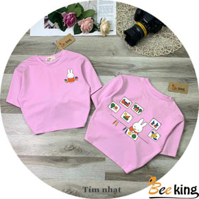 Áo thun cotton croptop in thỏ dễ thương cho bé gái. size 9-14, tuong ứng bé 22-45kg </Br>
Vải thun cotton 4 chiều, hàng loại 1, co giản, thấm hút mồ hôi, </Br>
* form áo croptop vừa, rộng rãi, hình in 2 mặt sinh động, thỏi, gấu, vịt.. dễ thương cho bé gái, không bong tróc </Br>
* áo dễ kết hợp cùng quan, váy,,, cho bé đi học đi chơi </Br>
Bảng size tham khảo </Br>
form chuẩn rộng rãi, mẹ nào thích form dài rộng trừ hao 1 size thôi â
9: 22-26kg </Br>
10: 25-28kg </Br>
11: 29-32kg </Br>
12: 32-36kg </Br>
13: 36-40kg </Br>
14: 41-46kg </Br>
gia 120-130k tùy size