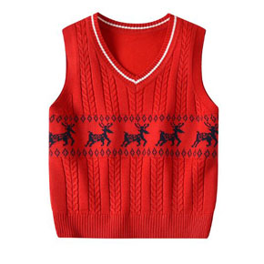 ÁO len gile dệt kim tuần lộc mềm mại và ấm áp  cho bé trai và gái. size 90-140 tuong ứng bé 10-35kg, </br>
Chất liệu vải len gile mềm mại, co dãn, ấm áp </br>
Họa tiết tuần lộc dễ thương (màu tuan lộc đen hoac trắng tùy size ) bé mặc noel, tết hay quanh nam giữ ấm dều dẹp </br>
màu đỏ bé trai hay gái đều duoc, mạc kèm sơ mi trắng thời trang lắm, </br>
bảng size tham khảo </br>
90: 9-12kg </br>
100: 12-15kg </br>
110: 15-19kg </br>
120: 19-23kg </Br>
130: 24-28kg </br>
140: 29-35kg
hàng QC loại 1, 100% như hinh, 