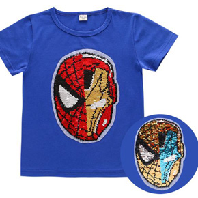 Áo thun cotton kim sa vuốt đổi màu người nhện spiderman. size 110, 120,130,140 bé 13-28kg, vải thun cotton 4 chiều loại 1, mềm mại , co dãn, hình kim sa vuốt đổi màu cho bé trai, hàng nhập quảng Châu hiệu Rich lai loại 1 100% như hình
