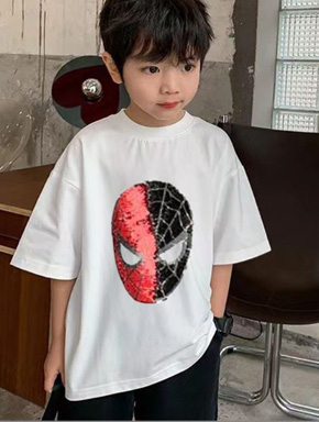 Áo thun cotton kim sa lật vuốt đổi spiderman bé trai size đại 25-45kg. size 140-170, bé  20-45kg, chất thun cotton 4 chiều mịn mát, form vừa thoải mái, hình kim sa vuốt đổi màu spiderman mà các bé yêu thích,  100% như hình </Br>
bảng size tham khảo </Br>
140: 24-28kg </Br>
150: 29-33kg </br>
160: 34-39kg </br>
170: 40-45kg


