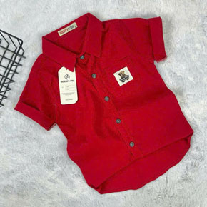 Áo sơ mi đỏ túi gấu mềm mát co dãn cho bé trai nhỏ diện noel tết. size 1-8 tuong ung bé 8-25kg </br>
Chất vải sơ mi thun mề mát, co dãn , túi gấu nhỏ dễ thương cho bé trai kết hợp quần kaki , jean, đi chơi lễ tết </br>
bảng size tham khảo </br>
1: 8-9kg </br>
2: 9-11kg </br>
3: 11-13kg </br>
4: 13-15kg </br>
5: 15-17kg </br>
6: 17-19kg </br>
7: 20-23kg </br>
8: 23-25kg