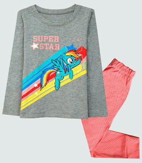 Bộ thun tay dài in ngựa Pony cầu vồng cho Noel  Giáng sinh ấm áp. size 1-7t, bé 10-25kg, thun cotton hàng xuất co dãn 2 chiều, hình in ngựa Pony 7 sắc cầu vồng cho mùa Noel và Tết ấm áp, hàng lên từ chất liệu hàng xuất, mạc babygap Việt Nam
