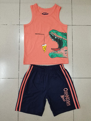 Bộ thun cotton sát nách mát mẻ bé trai in khủng long size đại. size 4-14t, bé 18-45kg, vải thun cotton hàng xuất, mềm mát, hàng lên từ chất liệu hàng xuất, hình in khủng long mà các bé trai yêu thích, Việt Nam
