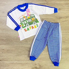 Bộ thun cotton bé trai tay dài in Safari thú cưng. size 1-7t, bé 9-24kg, vải thun cotton mềm mại, co dãn, ấm áp, hình in safari thú cưng dễ thương cho bé trai,