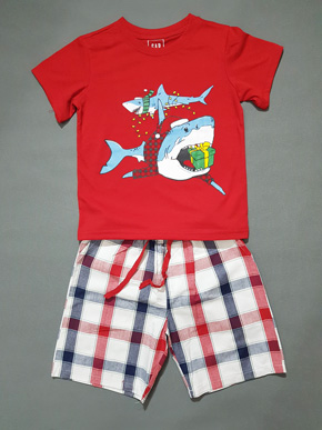 Bộ thun cotton quần caro kiểu dáng thể thao cá mập cho bé trai. ize XS- XXL cho bé 18-55kg </Br>
* áo thun cotton co dản 2 chiều, mềm mại, thấm mồ hôi, quần caro nam tính </Br>
* hàng lên  từ chất liệu hàng xuất, hình in bóng rổ, cá mập kiểu dáng thể thao cho con trai </Br>
* Thích hợp bé mặc nhà, đi học, đi chơi, đi đâu cũng tiện lợi </Br>
bảng size tham khảo: </Br>
XS: 17-22kg </Br>
S: 22-26kg </Br>
M: 25-30kg </Br>
L: 30-35kg </Br>
XL: 35-42kg</BR>
XXL; 43-50kg