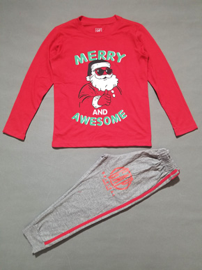 Bộ thun cotton tay dài ấm áp ông già noel quà giáng sinh. size S- XXL, bé 27-50kg </Br>
* Thun cotton 4 chiều mềm mịn, co dãn tốt, hàng lên từ chất liệu hàng xuất </Br>
* Form to thoải mái, tay dài quan dài, hinh in ông giả noel cho bé trai và bé gái
Bảng size tham khảo :
* size S: 25-31kg
* size M: 31-36kg
* size L; 36-42kg
* size XL; 42-47kg
*size XXLL 47-52kg
