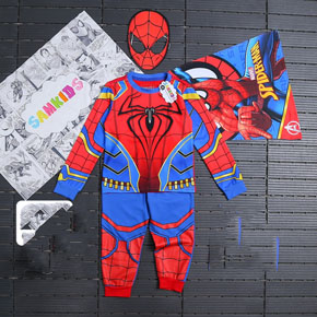Bộ thun cotton lạnh mềm mát người nhện spiderman kèm khăm choàng mặt nạ. size 3-10 tương ứng 11-28kg </Br>
* Chất liệu thun cotton lạnh Hàn Quốc, phối thun cotton 4 chiều, hàng loại 1, siêu mềm mát cho bé trai </Br>
* set gồm 4 món: áo tay dài , quần dài, khăn choàng 3d, mặt nạ spiderman cho bé </Br>
* Bảng size tham khảo </Br>
3: 10-13kg </Br>
4: 13-15kg </Br>
5: 15-18kg </Br>
6: 18-20kg </Br>
7: 20-23kg </Br>
8: 23-25kg </Br>
9: 24-27kg </Br>
10: 28-30kg