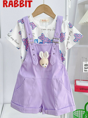 Set áo thun và quần yếm  kaki mềm thỏ bông xinh xắn cho mẹ và bé 12-62kg. size 2-21 tương ứng 12-62kg, từ bé nhỏ đến bé tuổi teen, 3 mẹ con mặc cặp được </br>
Bộ gồm 1 áo thun cotton 4 chiều in toàn thân, co dãn tốt, 1 quần yếm kaki thỏ bông mềm mại co dãn </br>
From quần yếm đùi, rộng rãi. thoáng mát,. dễ mặc,</br>
màu tím hottrend ngọt ngào như mía lùi, yêu lắm ạ </br>
bảng size tham khảo </Br>
2: 11-13kg </br>
3: 13-15kg </br>
4; 15-17kg </br>
5: 16-18kg </br>
6: 18-20kg </br>
7: 21-24kg </br>
8: 24-27kg </br>
9: 27-30kg </br>
10: 30-33kg </Br>
11: 32-35kg </br>
12: 34-36kg </br>
13: 36-38kg </br>
14: 38-40kg </br>
15: 40-42kg </br>
16: 42-45kg </br>
17: 45-48kg </br>
18: 48-51kg </br>
19: 51-54kg </br>
20: 54-58kg </br>
21: 58-62kg </br>
gia 210-290 tùy size