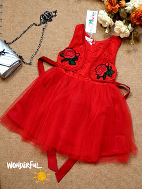 Đầm voan ren công chúa thêu hoa hồng bé dự tiệc. size 3-8t, bé 11-25kg, thân trên vải ren mềm, lót kate thấm hút mồ hôi, áo khoác giả thêu hoa hồng xinh xắn, tùng 4 lớp, bồng bềnh như nàng công chúa, Việt Nam