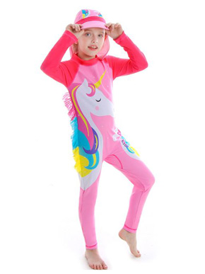Đồ bơi liền thân tay dài chống nắng ngựa Pony Unicorn cầu vồng . size 110,120,130,140 bé 15-30kg thun polyester chuyên dụng cho đồ bơi, mềm mại, mịn mát, co dãn tốt, không thấm nước, chống nắng UPF 50+, màu hồng 3d sắc nét họa tiết ngựa pony kỳ lân Unicorn mà các bé yêu thích, hàng nhập quảng châu loại 100% như hình
