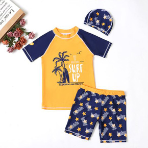 Bộ đồ bơi chống nắng áo và quần bơi in cây dừa và bãi biển mùa hè size đại bé trai. size 130,140,150,160,170 tuong ứng bé 30-55kg  </Br>
* Chất vải thun polyester chuyên dụng đồ bơi, chống nắng, chống thấm nước, co dãn 4 chiều </Br>
* Hình in sắc nét, họa tiết ngôi sao và cây dừa mùa hè mạnh mẽ và cá tính cho bé trai </Br>
* bộ gồm 2 mảnh 1 áo  1 quần,đùi , thích hợp với mọi thời tiết, đi biển đi bơi, chống nắng </Br>
* hàng quảng châu loại 1, cao cấp, may lót kỹ., 100% y hình, an toàn cho bé </Br>
Bảng size tham khảo :</Br>
130: 27-32kg </Br>
140; 30-35kg </Br>
150: 35-40kg</Br>
160: 40-46kg </Br>
170: 47-55kg