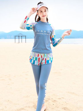 Bộ đồ bơi tay dài chống nắng 3 món kiểu dáng thể thao mùa hè cho bé gái teen 35-60kg. size 150,160,165,170 tương ứng 36 dến 58kg </Br>
* chất liệu thun đồ bơi cao cấp, co dãn tốt, mềm mại, mướt tay, chống nắng  </Br>
* kiểu dáng thể thao, phong cách đơn giản mà ngọt ngào, năng động cá tính cho bé gái tuổi teen hooac người lớn </Br>
* hàng may kỹ, có đệm ngực có thể tháo rời, áo tay dài, quần dài có lót đáo, quần đùi lưới phong cách thời trang, màu xanh ngọt ngào </Br>
* hàng quảng châu cao cấp, loai 1, 100% như hình chụp , đi biển đi bơi đi đâu cũng tiện lợi </Br>
Bảng size tham khảo :</Br>
150: 37-43kg </Br>
160: 43-48kg </Br>
165: 48-53kg </Br>
170: 54-60kg </Br>
From chuẩn tùy chiều cao
