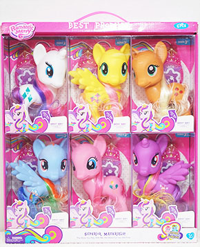 Đồ chơi ngựa Pony cho bé gái (Giá áp dụng 1 con). Cỡ hộp 19*13*8cm, nhựa cứng, tóc dài cho bé gái mê Pony,  có lược chải tóc cho ngựa, ngựa có thể phát ra tiếng hý vui nhộn
