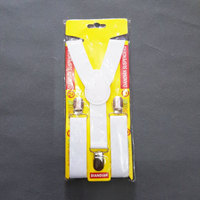 Dây đeo quần màu trắng lịch lãm cho bé trai. freesize bé 2-8 tuổi, dây có thể điều chình chiều dài, dùng kẹp quần jean, kaki.. tạo nên phong cách thời trang cho bé