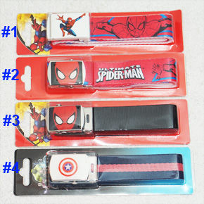 Dây nịch bé trai người nhện spiderman. chất liệu simili giả da ( dây người nhện đỏ), dây dù ( dây đen, sọc đỏ đen) dày đẹp, bề ngang dây 2.8cm, dài dây 1m, thích hợp cho bé từ 2-8 tuổi, mặt siêu nhân spiderman, capain america cho bé trai