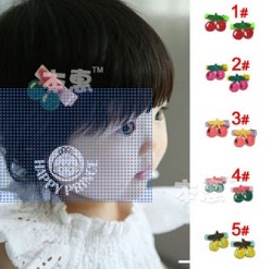 Kẹp tóc cherry nhỏ. bé 1-3t, nhiều màu, giá cho 1 cặp