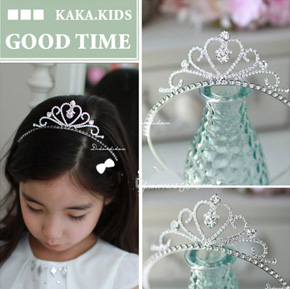 Vương miện công chúa trái tim đá lấp lánh . freesize bé 3-8 tuổi