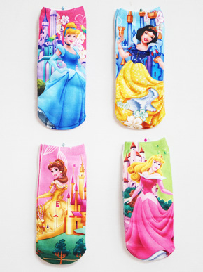 Set 2 đôi vớ hoạt hình công chúa Disney. freesize bé 3-8 tuổi, set gồm 2 đôi bất kỳ